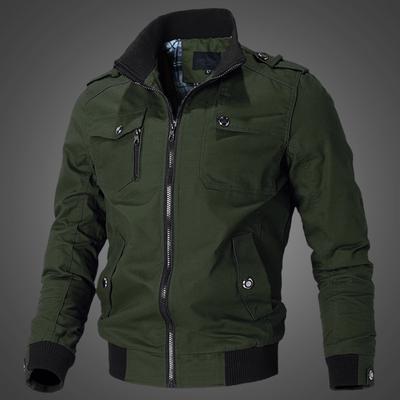 Herren Outdoor-Waschjacke, Baumwolle, Militärkleidung, Fitness, schweißfest, Freizeitmantel, winddichte Jacke