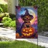 Halloween Garden Ag Cute Dog Pumpkin Bat Moon Decor 12x18 Inch XXQ