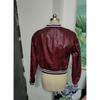 New Women's Faux Leather Jacket, Long Sleeve Biker Style PU Coat Oversize Two Pockets, Winter Fashion Trench Coat for Ladies