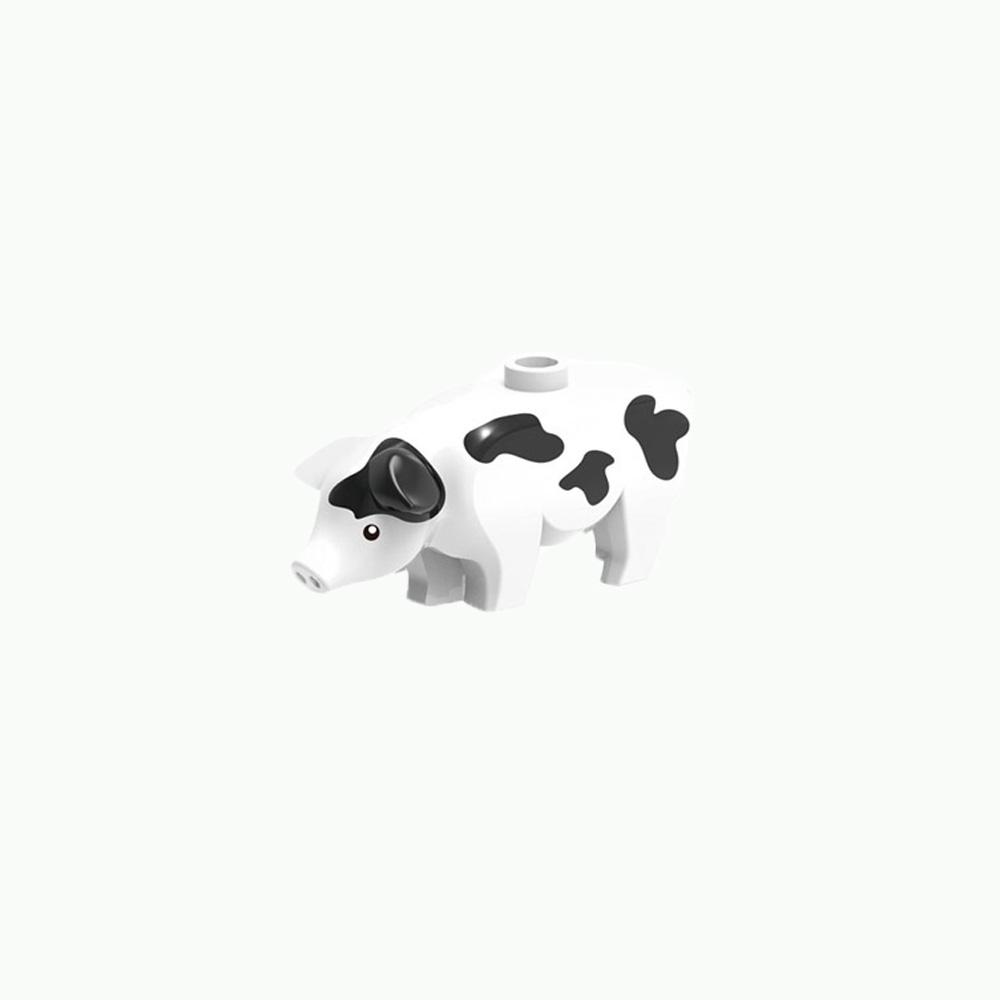 Bricks DIY Dog Wild Zoo Marine Animal Farm Animal Dinosaur World Building Blocks Building Blocks Assemble Cat Shark Penguin