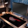 Dunkler Gothic-Stil Rote Augen Mädchen Mauspads Schreibtischmatte Schreibtisch-Interieur Mauspads Gamer Spielmatte Gaming-Raum Dekoration Großes Mauspads