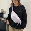 Fanny Packs Strip  Chest Bag Half Moon Bag Crossbody Waist Pack Casual Running Waist Bag  Men