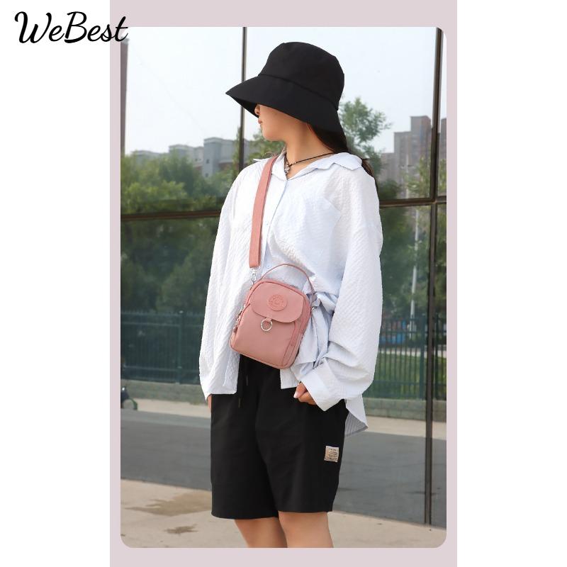

Multi Functional Three Use Hand-held Shoulder Crossbody Bag лавандовий