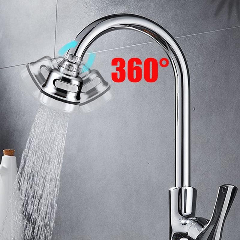 Three-speed Adjustable Booster Nozzle 360-degree Universal Faucet Splash-proof Nozzle for Kitchen Bathroom Faucet Sprayer