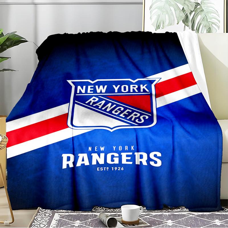 New York Crest Blanket Flannel Throw for Sofa, Indoor, Camping, Living Room, Office, Chair, And Bed Soft Birthday Gift