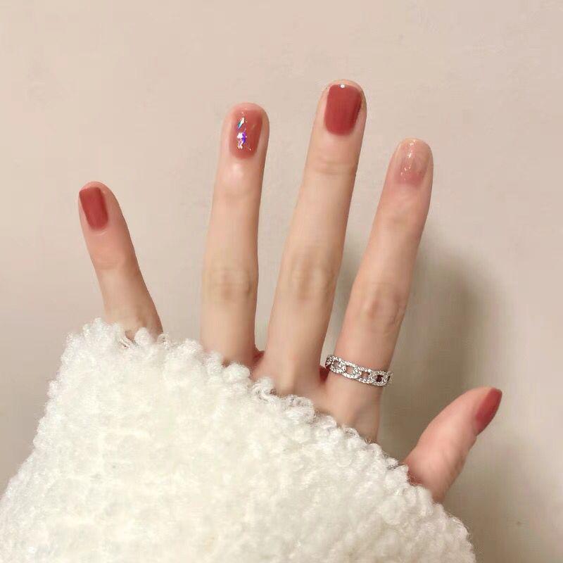 Best-Selling No-Bake Peel-Off Cherry Red Korean-Style Elegant Nail Polish