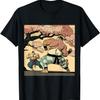 Sumo Wrestling Match Under Cherry Blossom T-Shirt