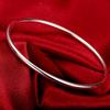 Wholesale Fine 925 Sterling Silver Bangles Bracelet Charms Heart Open for Women Lady Jewelry Adjustment Cuff Wedding Gift