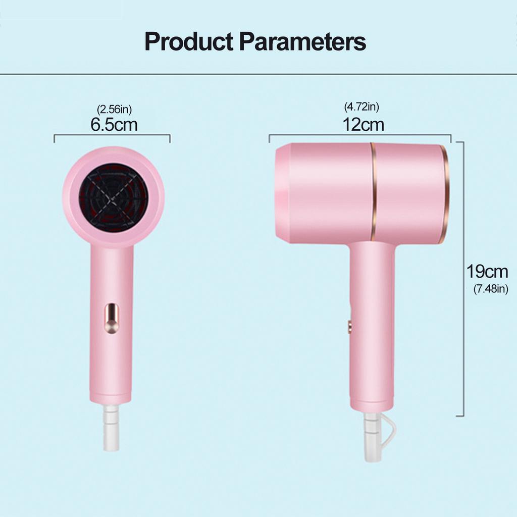 1600W Professional Salon Hair Dryer 2 In 1 Hot Air Brush Hair Dryers Negative Ionic Hair Blow Dryer Strong Wind Hot Dryer