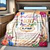 100Th Birthday Celebration Blanket Personalized Name Soft Comfortable Stylish Blanket Car Blanket Perfect For Travel Camping Outdoor Home Suitable For