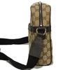 Used GG Canvas Messenger Bag (9539) 449173 KY9KN 9886 7921, Brown Calfskin Crossbody Bag with Embossed Logo in Beige,