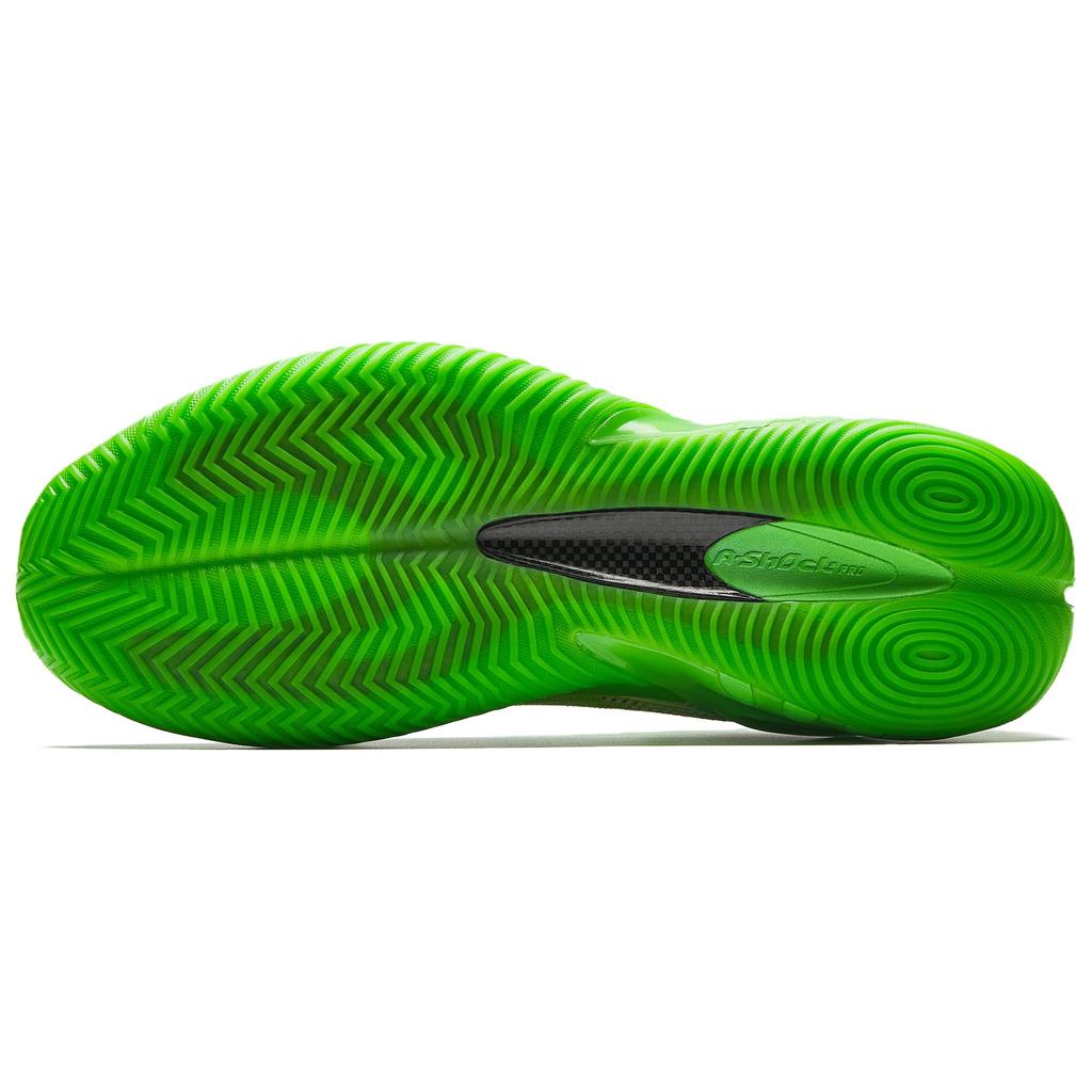 Anta Zap 3 Cushioning, Wear Resistant Low top Front Fork Carbon Plate Basketball Shoes Men's Green Gold Sneakers 912531110Q-5