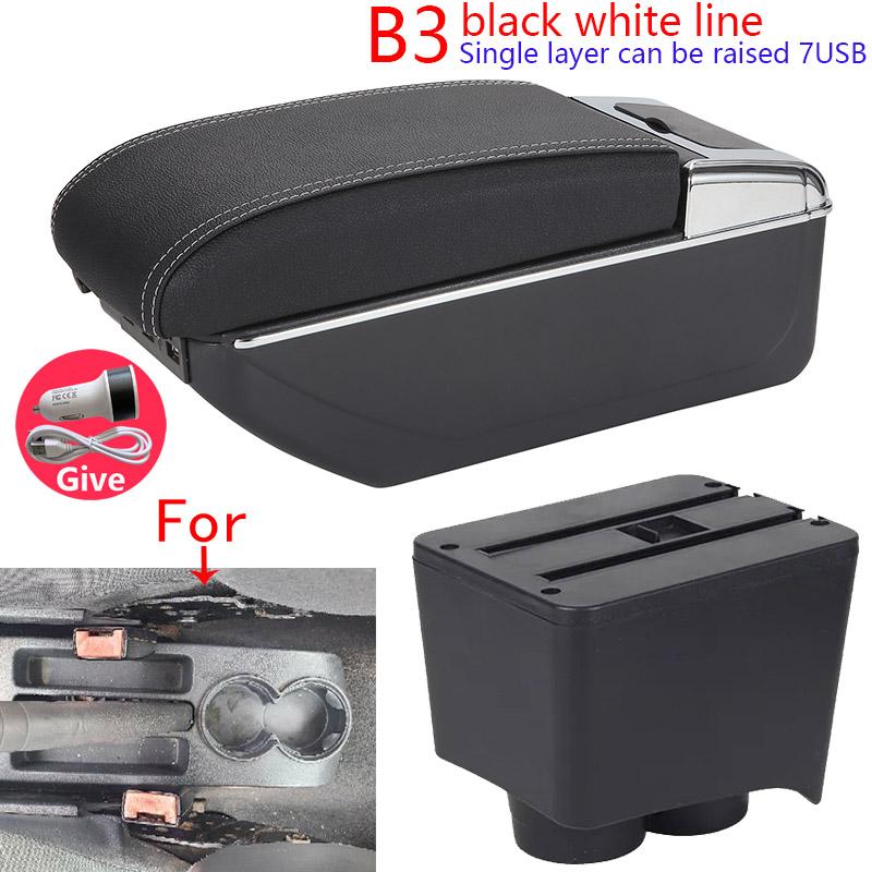 Armrest For Volkswagen Polo Car Armrest Box For VW POLO Mk5 6R Vento  2002-2009 Storage Box Car Accessories Simple Installation