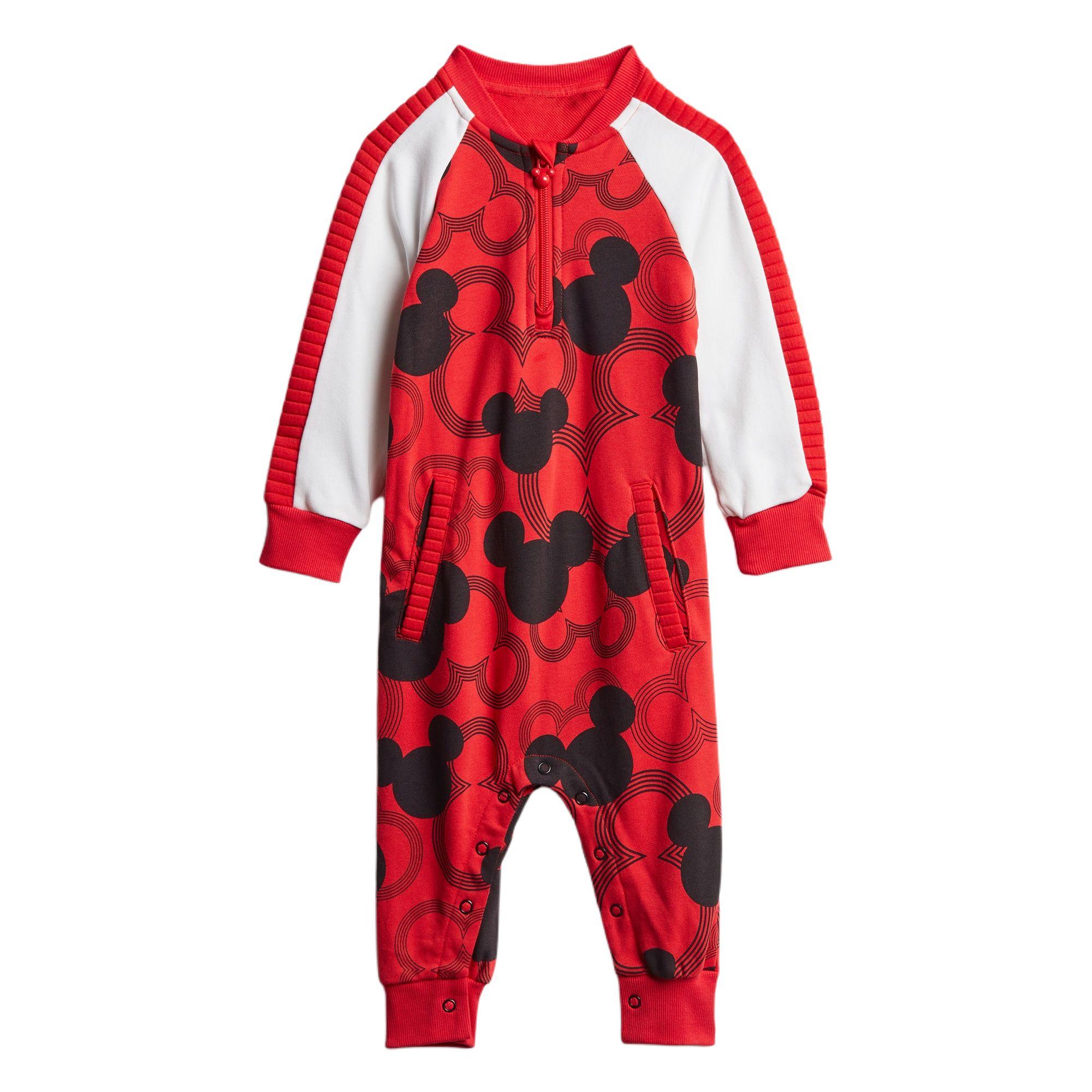Adidas x Disney Mickey Mouse Jumpsuit Bright Red/Black/White Infant And Toddler GM6940 62