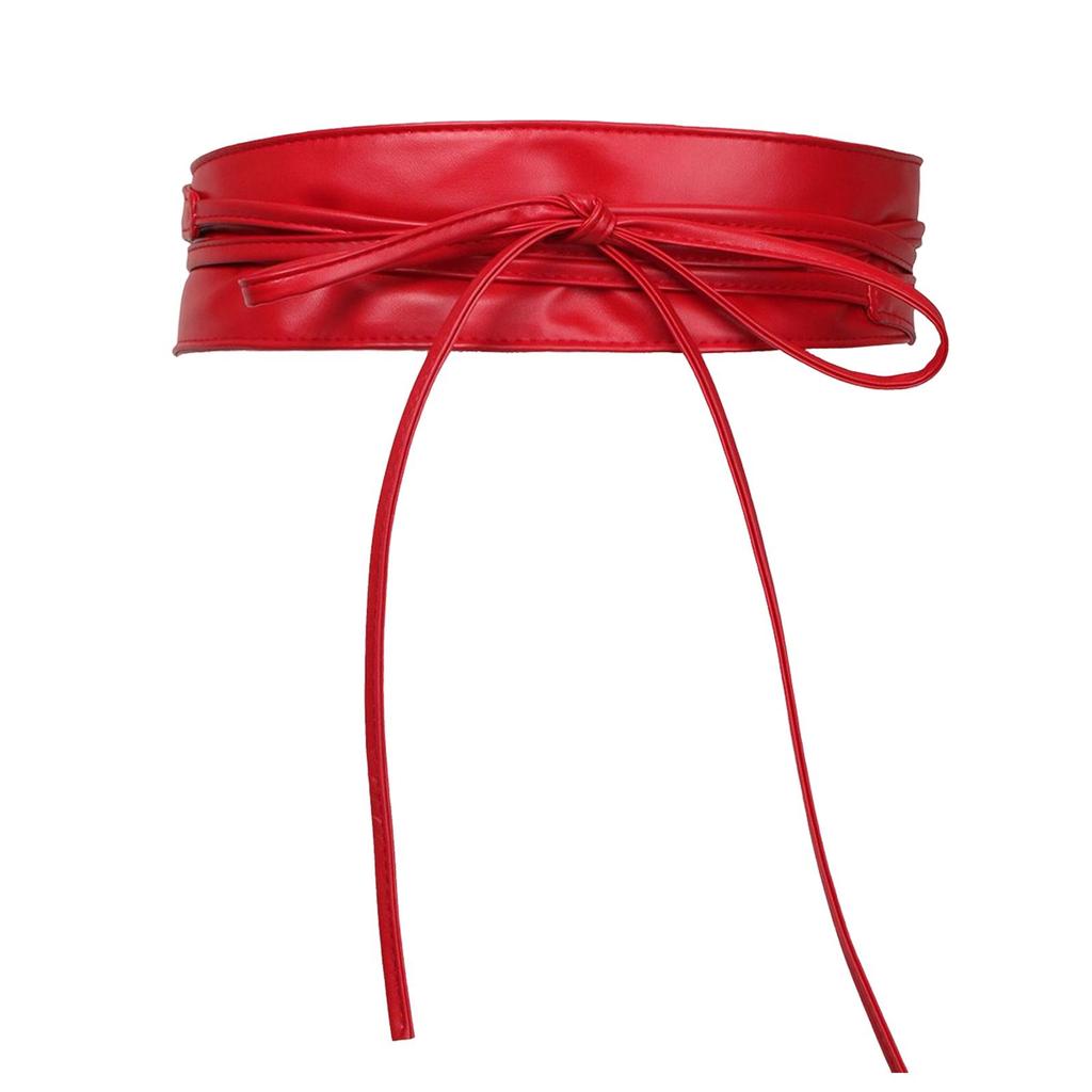 Elegant Wide Waist Belt PU Leather Durable Portable for Ladies Coat Sundress