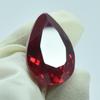 Natural Red Ruby Loose Gemstone Bloody 17.25 ct Pear Shape for Jewelry Making and Gem Collections