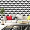 3D Black and White Geometric Peel and Stick Wallpaper Self Adhesive Contact Paper Removable Waterproof Thicken Wallpaper For Furniture Renovation