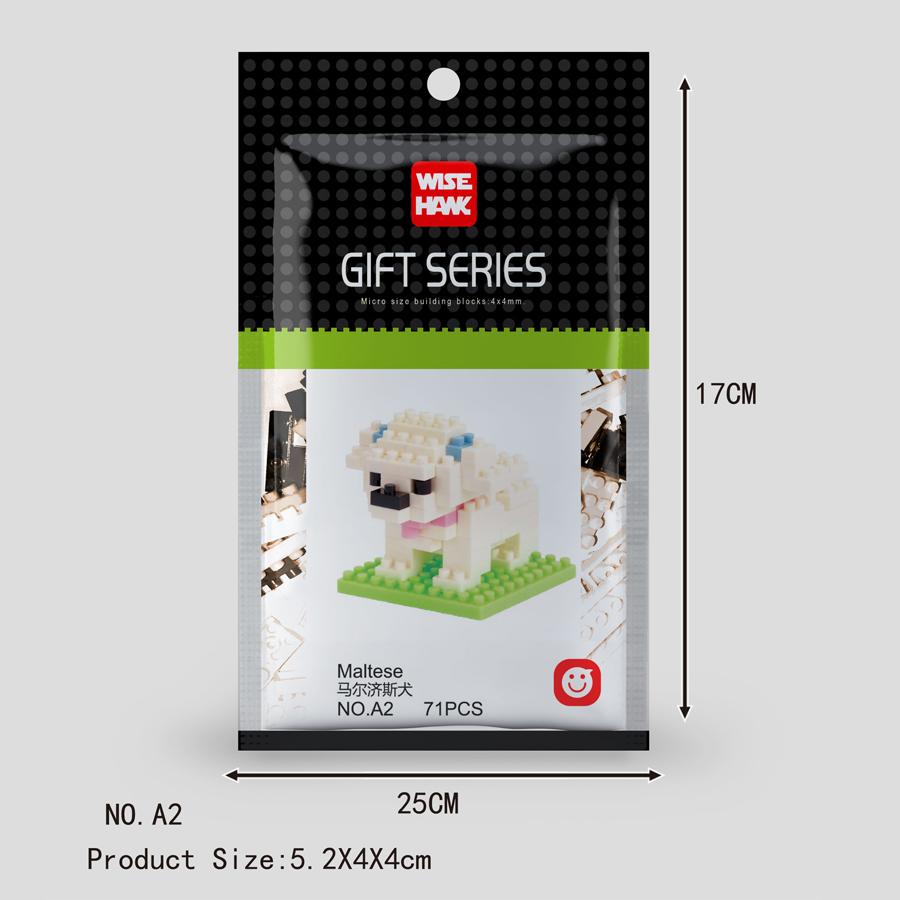 Mini Tiere Mikropartikel Bausteine Diamantsteine Kinderspielzeug Katze Hund Fisch Vögel Modelle Montage Spielzeug Geschenksets