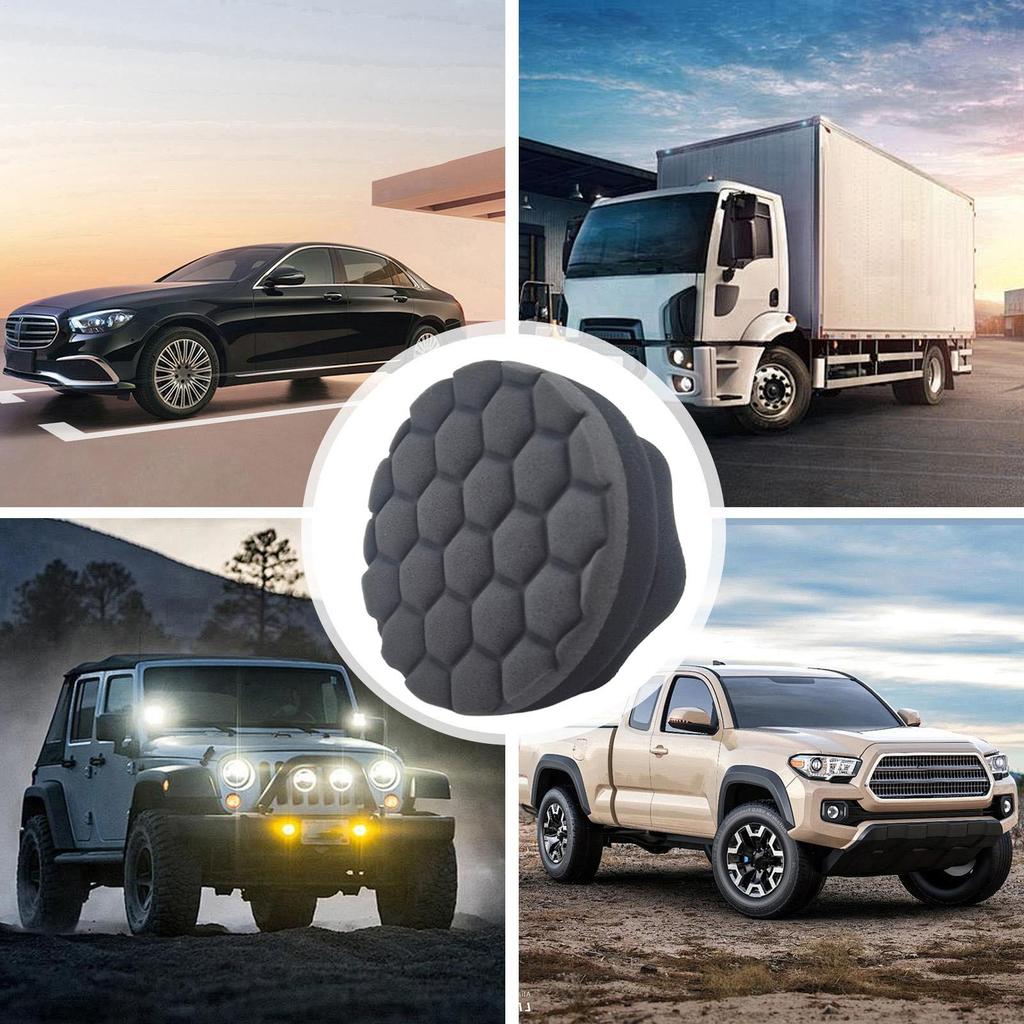 Car Wax Polishing Sponge Applicator, Hand Tire Wax Sponge High Density Foam Sponge Car Accessories Ire Applicator Pads Brush
