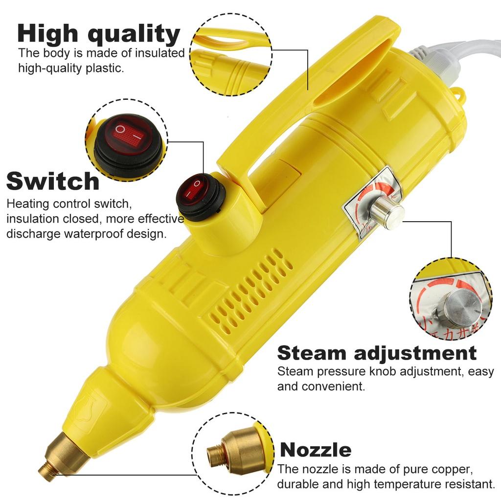 220V High Pressure Steam Cleaner High Temperature Air Conditioning Range Hood Steaming Cleaning Machine Sterilization Disinfection