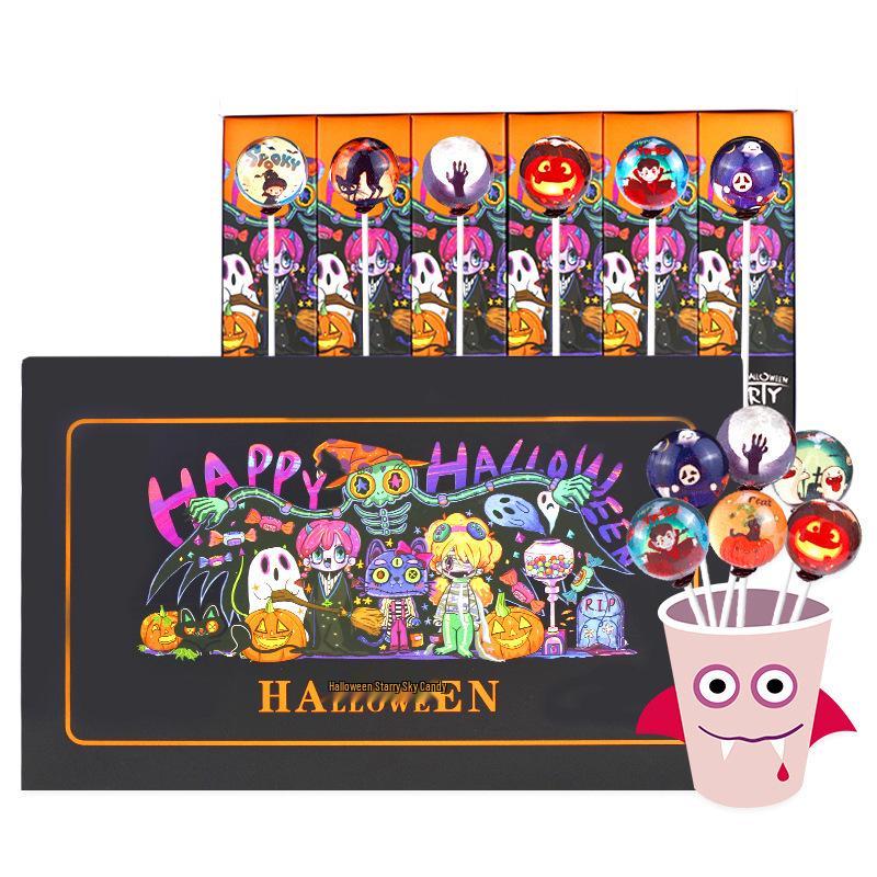 Подарочная коробка с шестью Хэллоуинскими леденцами «Волшебное Звездное Небо»
