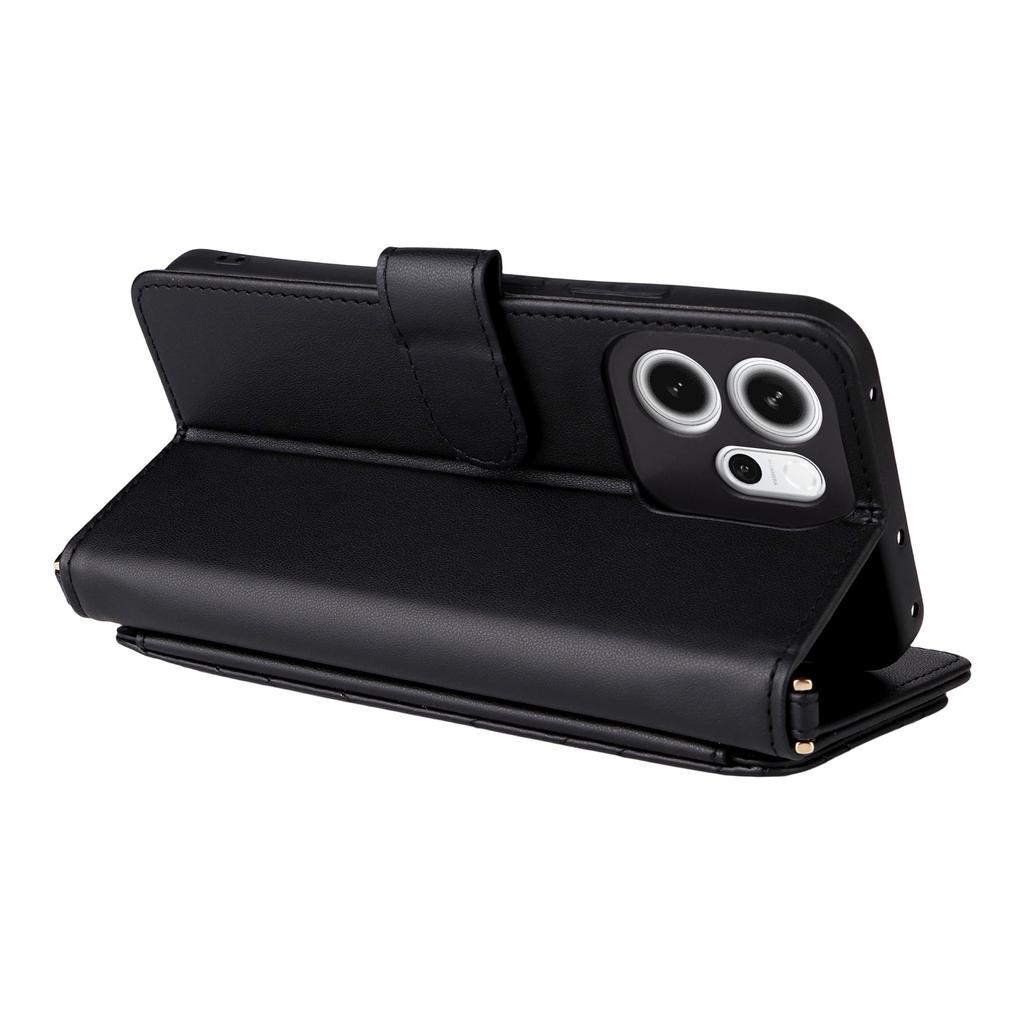 For Samsung Galaxy A37 5G Case 3D Rhombus Grid Imprinted Wallet Leather Phone Cover with Lanyard