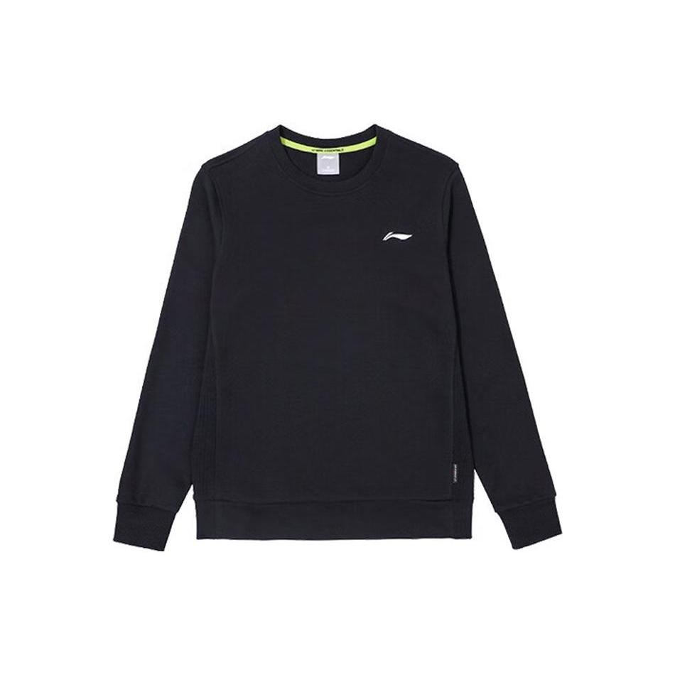 Li Ning Sweatshirts Men's Black Crew Neck Moderate Other AWDTE55-1