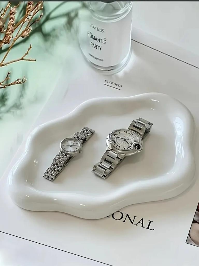 Simple Stylish Cloud Jewelry Storage Tray Jewelry Earrings Display Desktop Ornaments Gifts For Friends Delicate Decorative
