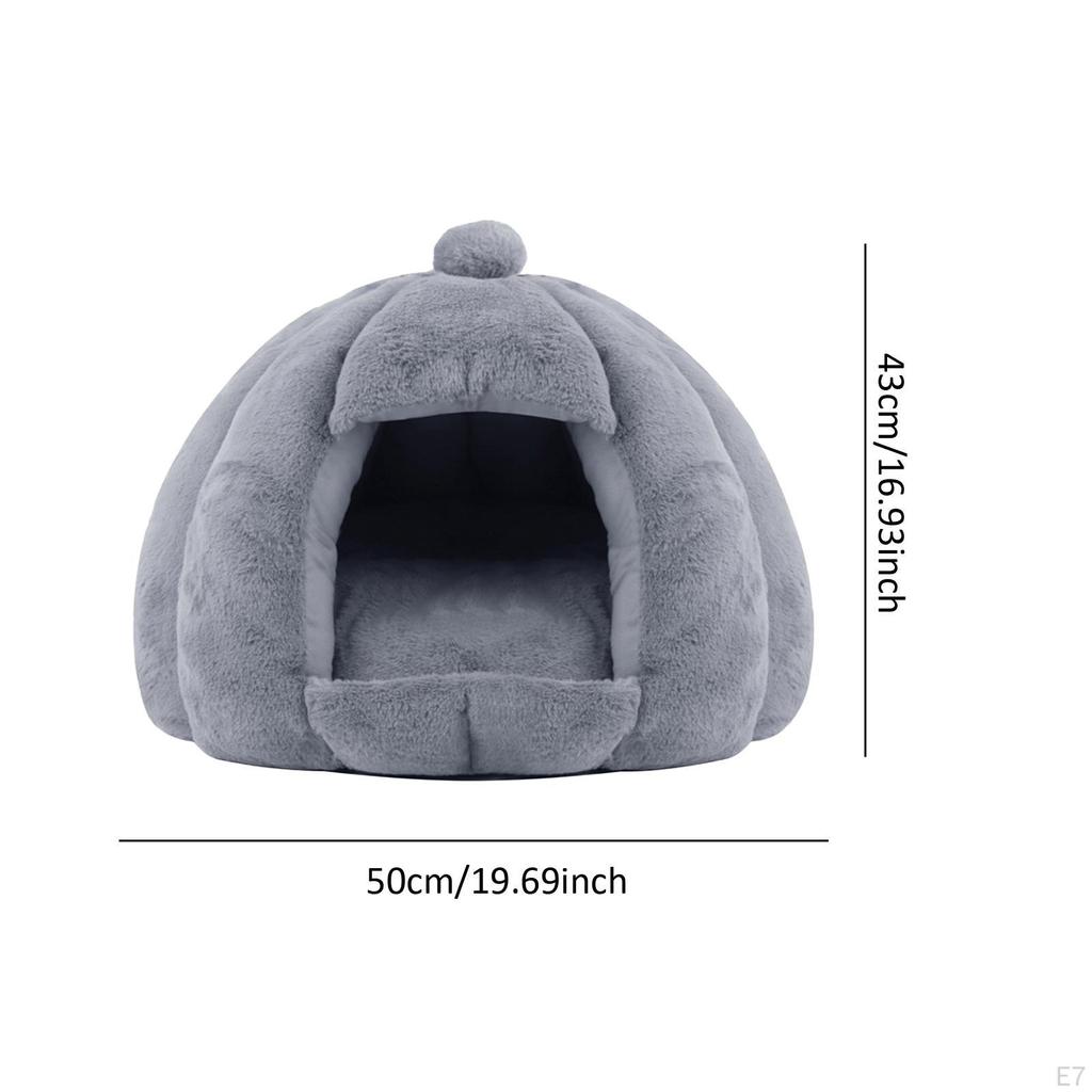 Semi Closed Cat Nest Autumn Winter Bed Kennel Shelter Pet Pets Cave for Kitten Hamster