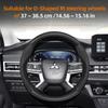 Cwnqah1 Cwmvjg1 Suitable for Mitsubishi Breathable Leather Matte Carbon Fiber Texture Steering Wheel Cover, Suitable for Outlander Phev Sport Eclipse
