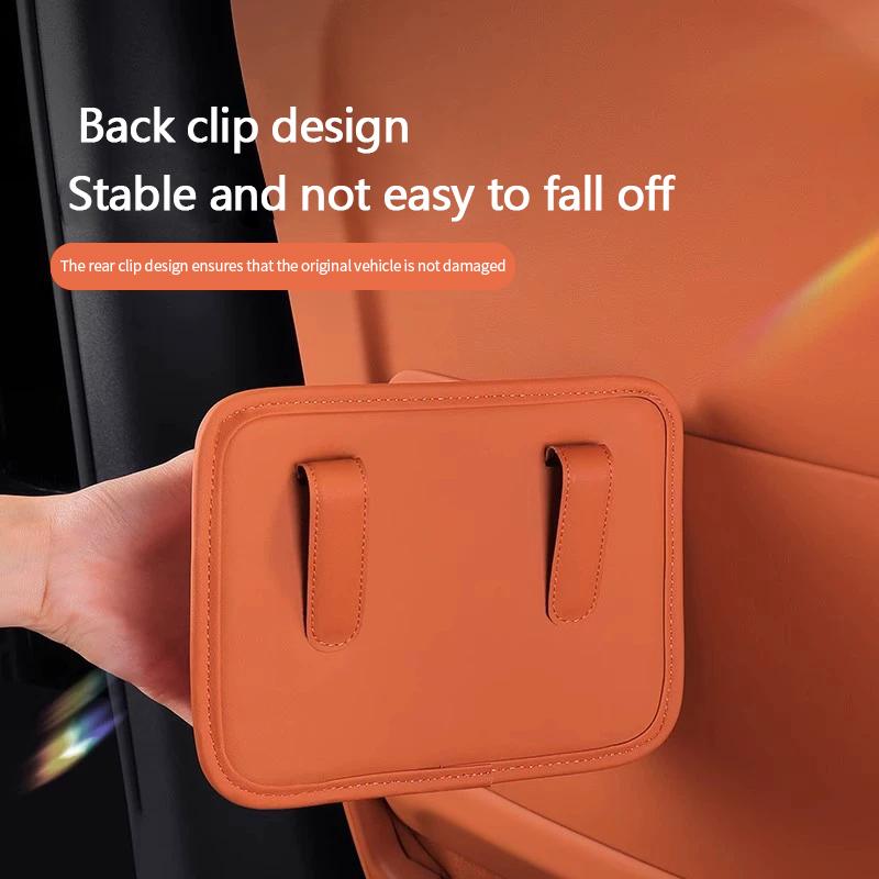 20x16cm Leather Multi-functional Car Interior Trash Can Door Edge Storage Box Organizing Bag Phone Holder Inner Accessories