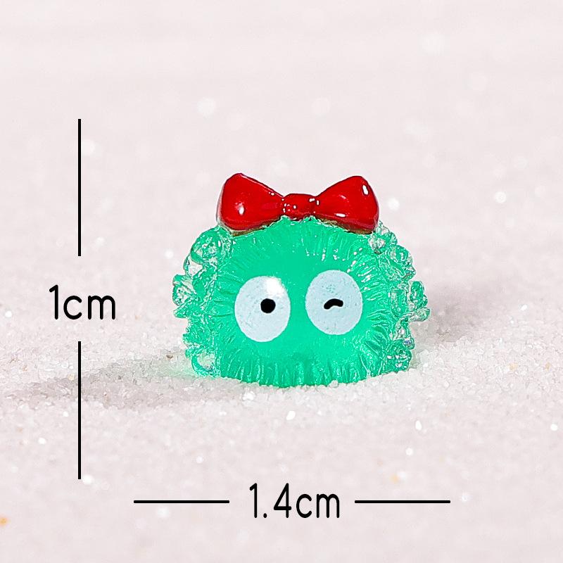 Christmas Micro-landscape Sprites, Colorful Coal Ball Ornaments, Home Desktop Resin Craft Decorative Small Ornaments