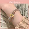 Ethnic Modern Womens Bracelet With Geometric Design And Bell Charms Fit Adjustable