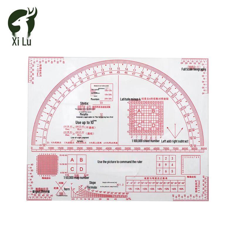 Multi-functional Topography Drawing Ruler