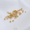 Gold Shimmer Loose Beads: Color-Retentive Sand Gold Triangle Spacers for DIY Bracelets
