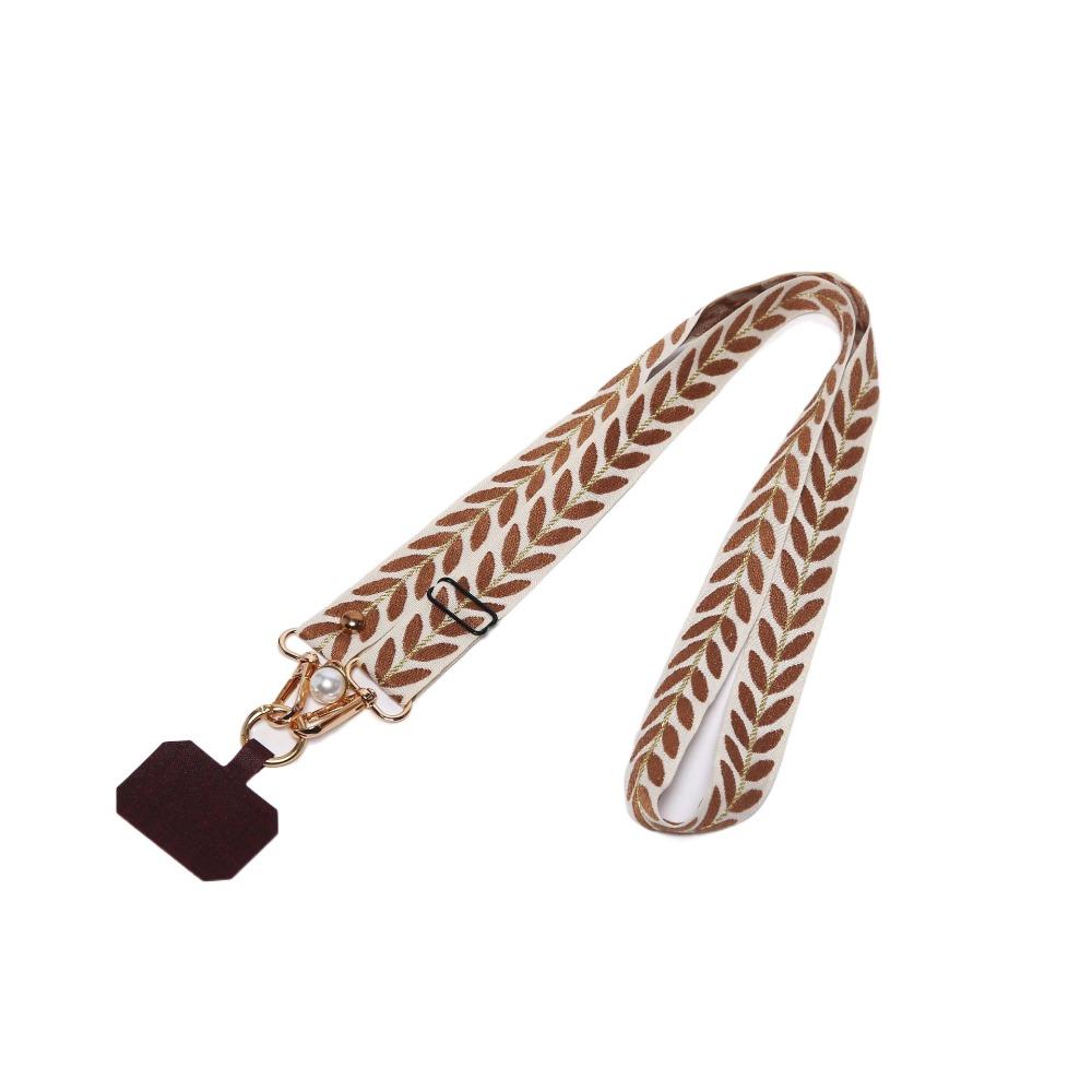 Pearl Pendant Phone Antilost Lanyard Wide Cloth Cell Phone Lanyard  Necklace Cord