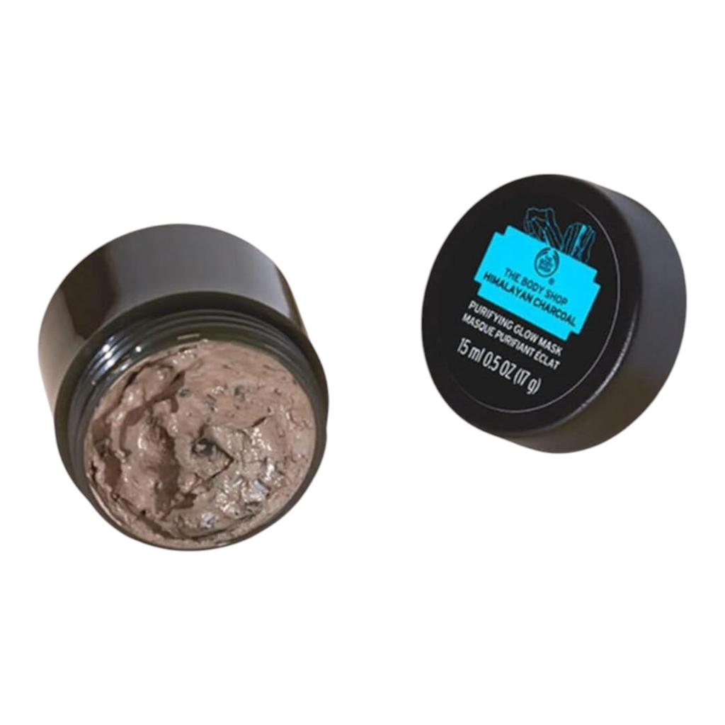 The Body Shop Himalayan Charcoal Purifying Glow Mask 15 Ml Vegan Clay Face Mask For Deep Cleansing And Radiance