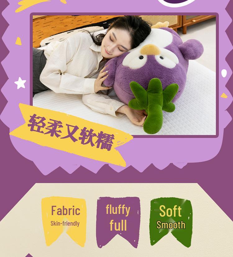 Transformable Penguin Eggplant Plush Toy - Cute Gift for Girls