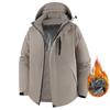 Unisex Fleece-Lined Graphene Quilted Jacket: Windproof, Waterproof, Cold Protection for Autumn/Winter Mountaineering