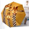 1pc Giraffes Family Automatic Folding Umbrella, 8-Rib Durable Iron Frame, Compact Travel Umbrella for Women & Men 122