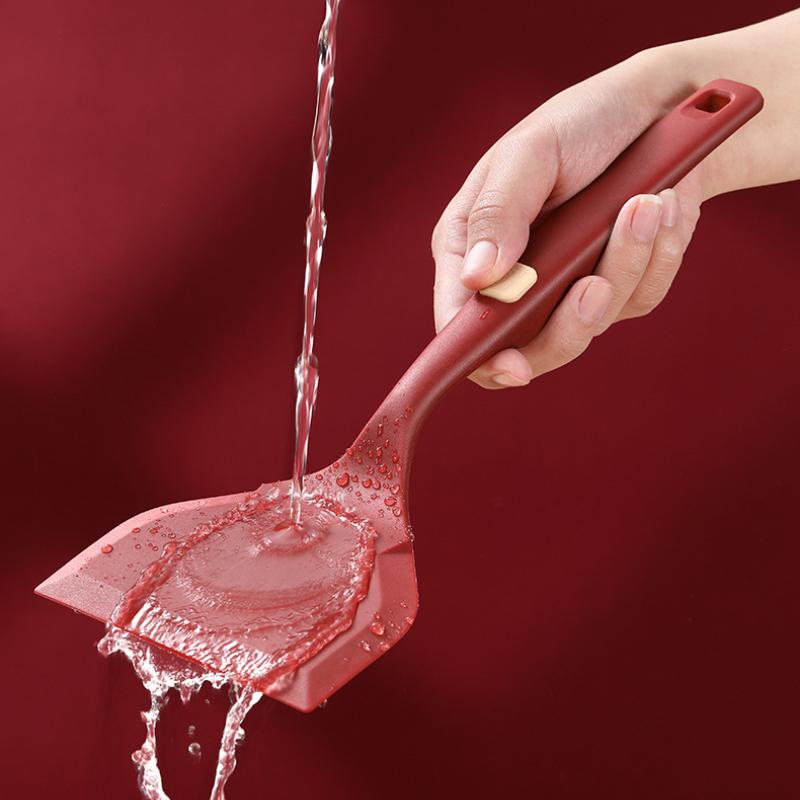 Silica Gel Spatula Household Kitchen Utensils Non Stick Cooking Shovel Integrated Silicone Kitchen Utensils Comfort Handle