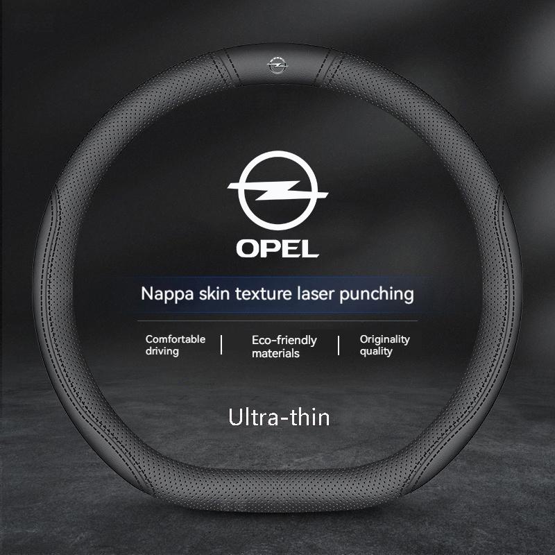 Opel OPCline ASTRA CORSA INSIGNIA MOKKA VECTRA GTC Tigra Carbon fiber Suede Leather Car Steering Wheel Cover Auto Accessories