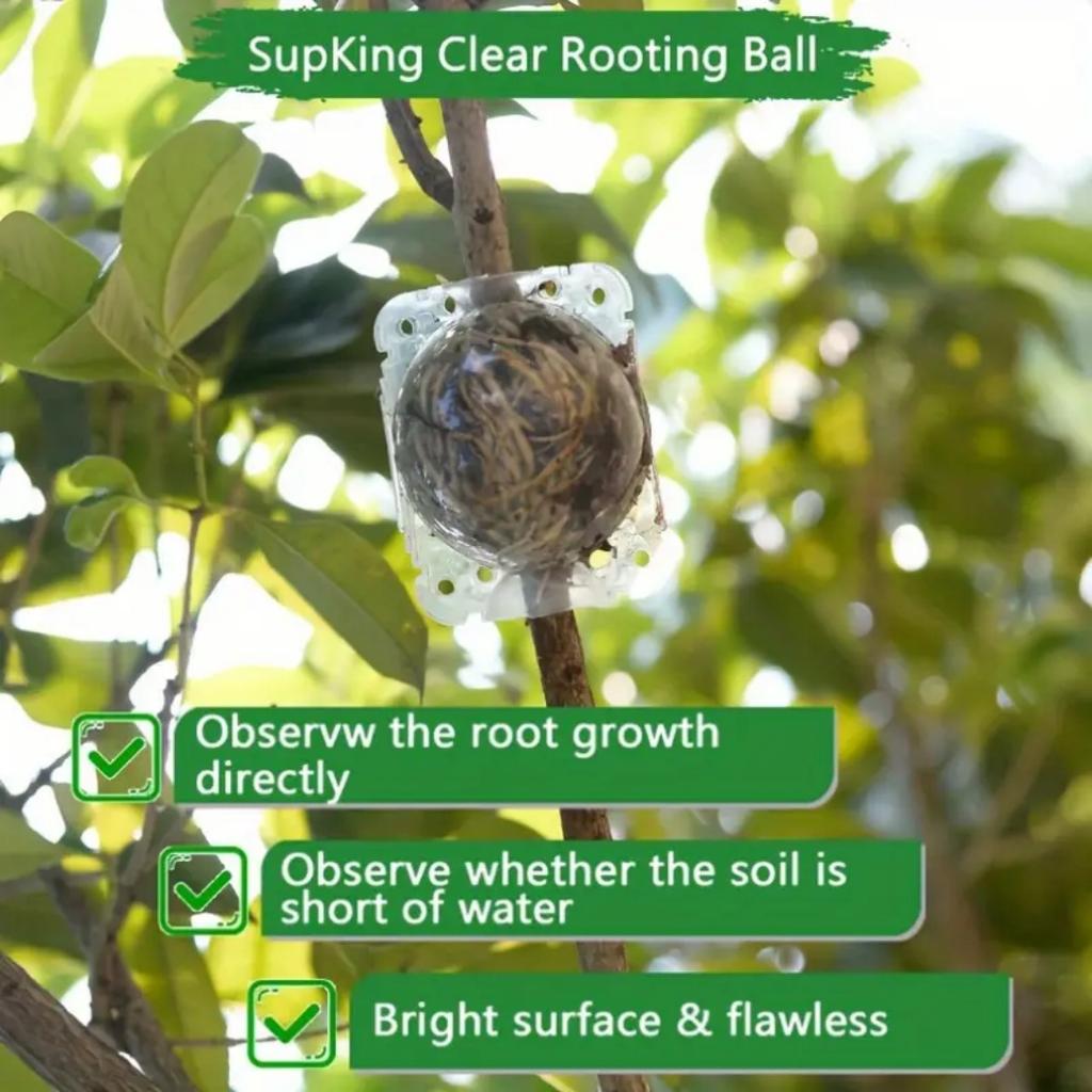 Easy-Cut High-Pressure Plant Rooting & Cloning Ball - Versatile Indoor/Outdoor Gardening Tool for Propagation and Grafting