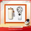 Conjunto de Presente Caneca de Café Inteligente Shangqi, Ventilador Portátil e Guarda-chuva