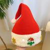Christmas Red Plush Santa Hat Women Holiday Party Decoration