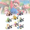 Mario Super 8 Stück Kart Rückziehauto Prinzessin Luigi Bowser Figur Spielzeug Kinder