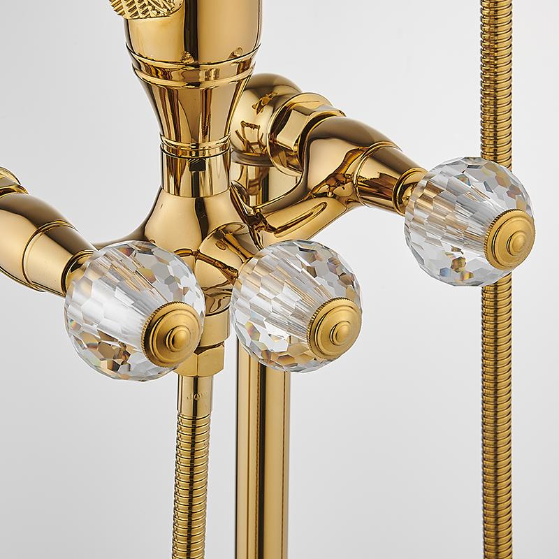 Tuqiu Gold Bathroom Bathtub Faucet Handheld Shower Free Standing Black Oil Brushed Swan BathTub Mixer Taps Floor Mounted