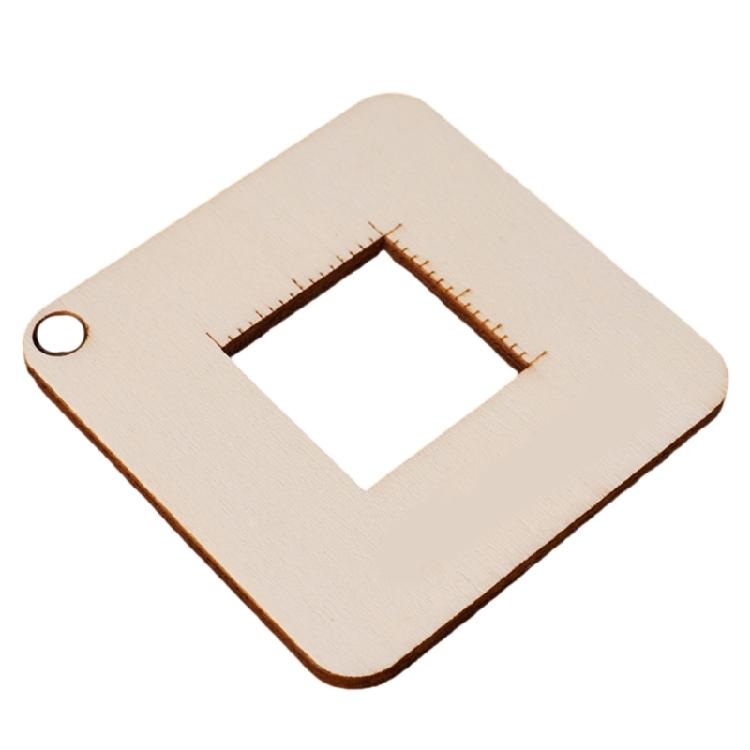 Wood Knitting Needle Gauge and Ruler Measuring Tool Crochet Accessories Knitting Needle Ruler