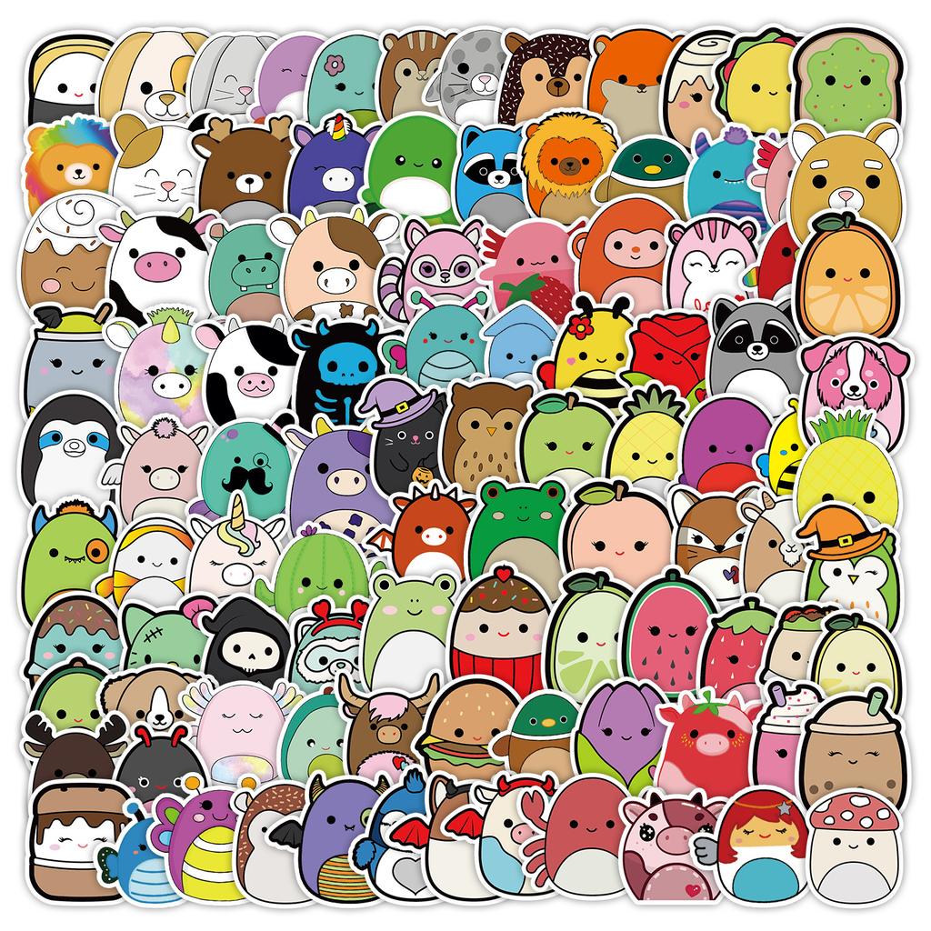 100 Kawaii Graffiti Stickers Guitar Mobile Phone Computer Decoration Stickers Creative Stationery Waterproof Hand Note Stickers