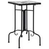 Day and Night - Day and Night Black and White Ceramic Mosaic Side Table